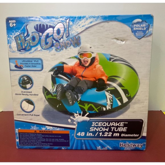 Bestway - Polar Pulse - Inflatable Snow Tube Winter Sports - Blue/Green - 48 in - Picture 1 of 9